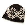 Winter women's jacquard snowflake knitted wool hat, warm ear protector, cold hat, and a basin hat.