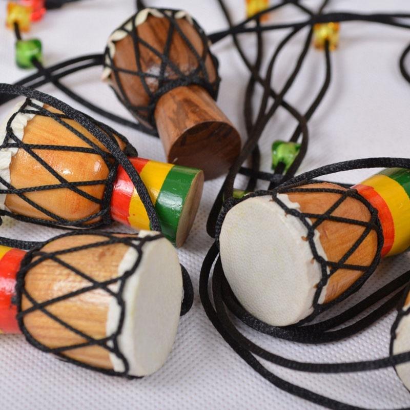 Wooden Classic Jambe Drummer MINI Djembe Percussion African Hand Drum Bongo Gift