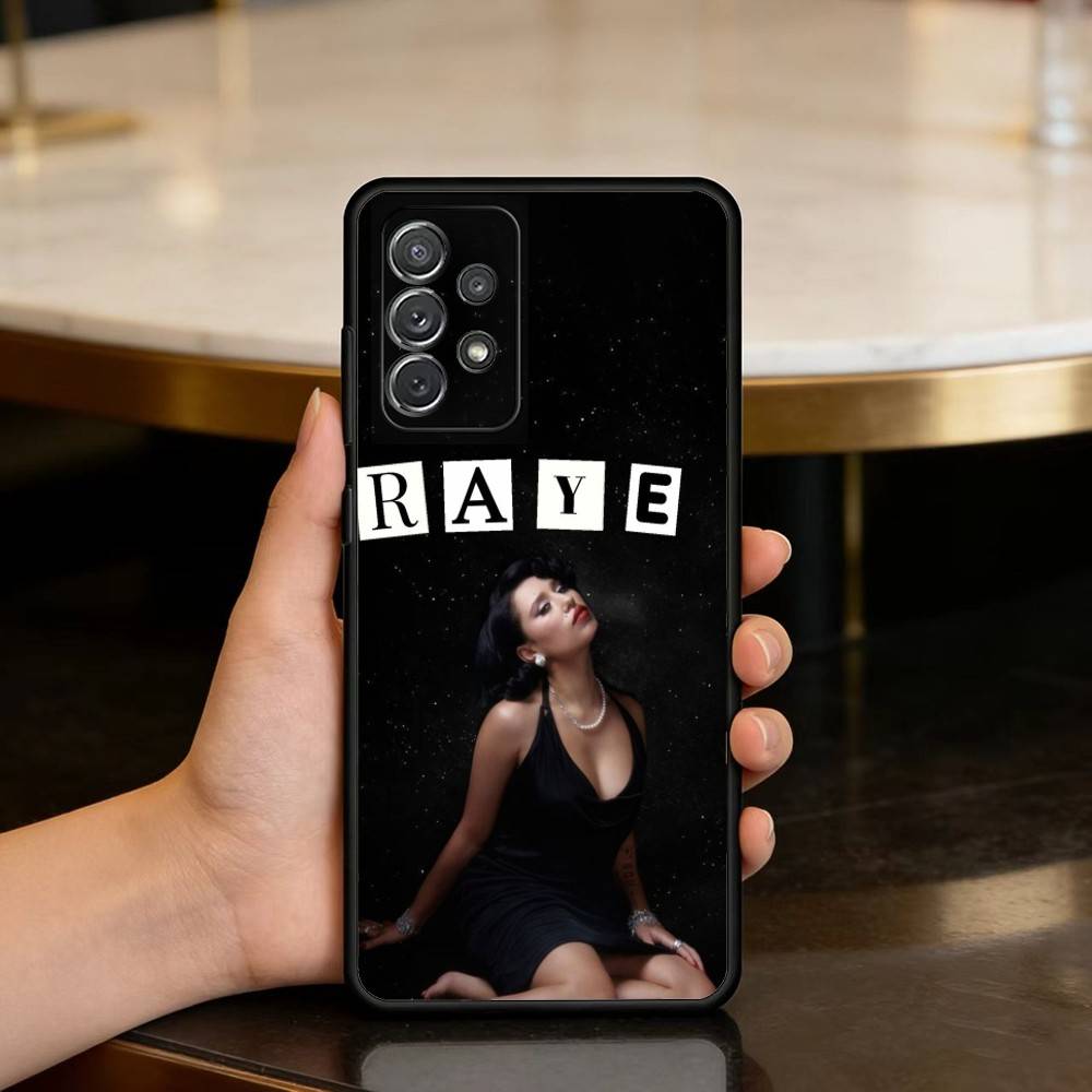 GOOD Singer R-RAYE-YE Soft Silicone Black Cover Phone Case For Samsung Galaxy A73,A72,A71,A70,A53,A52,A51 Samsung a70