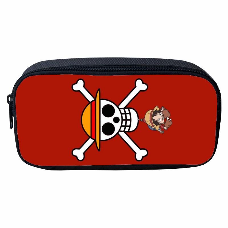 Children's Cartoon Pirate King Pencil Case - Stylish Storage for School Supplies