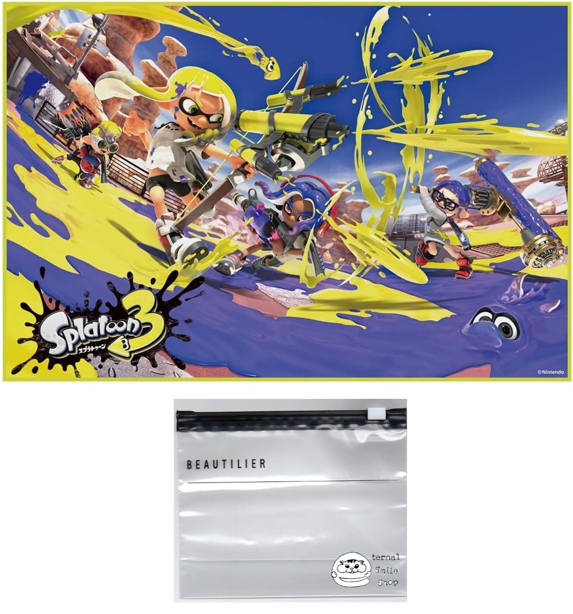 

Splatoon 3 Покрывало для отдыха S для 1 человека 60 x 90 см Складной коврик для отдыха Набор Splatoon Слайдер (Простыня для отдыха, сумка)