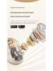 Bluetooth Clip-On Earbuds with Voice Control, Long Battery Life, and Alloy Shell for Comfortable Wear