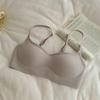 Invisible Low-neck Seamless Thin Chest Gathering Jelly Strip Lifting Square Collar Thin Bra Cover