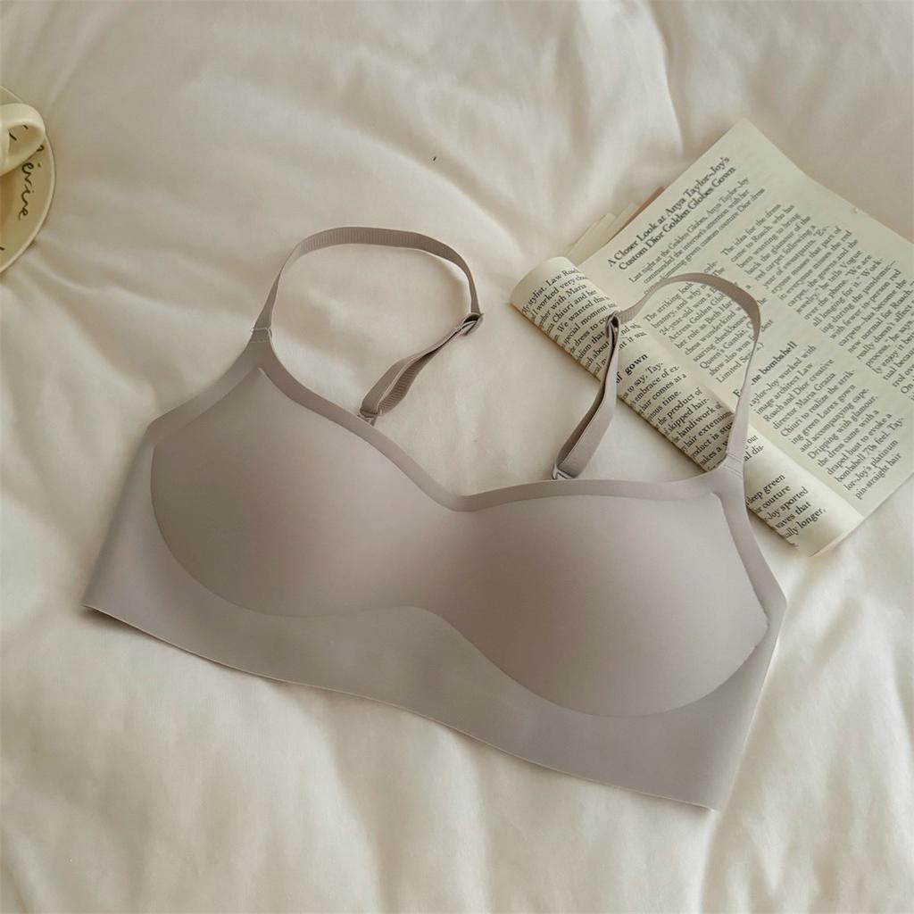 Invisible Low-neck Seamless Thin Chest Gathering Jelly Strip Lifting Square Collar Thin Bra Cover