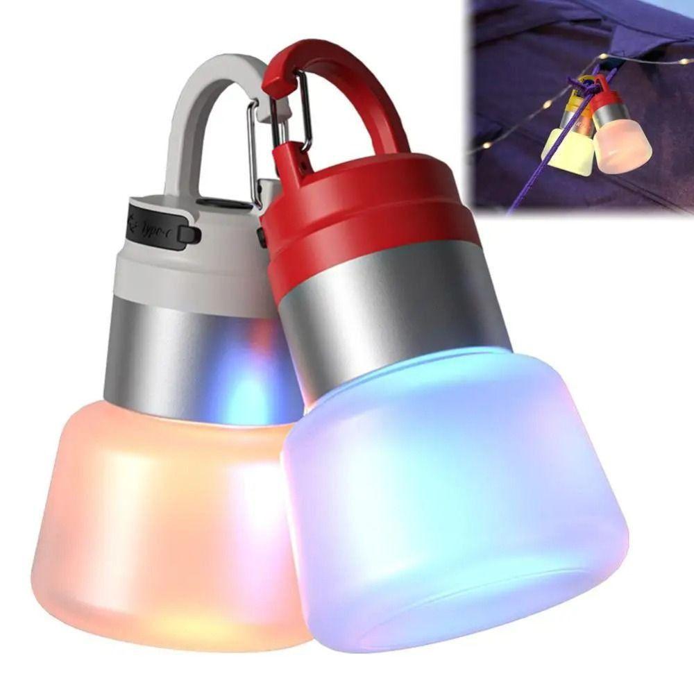 LED Light Portable Camping Lantern Flowing Light USB Portable Outdoor Camping Light Handheld Design Hanging Function