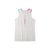 Li Ning Sports Basketball Series Logo Print Gradient Mesh Breathable Training Vest Men Vests Cloud-White AAYR391-1