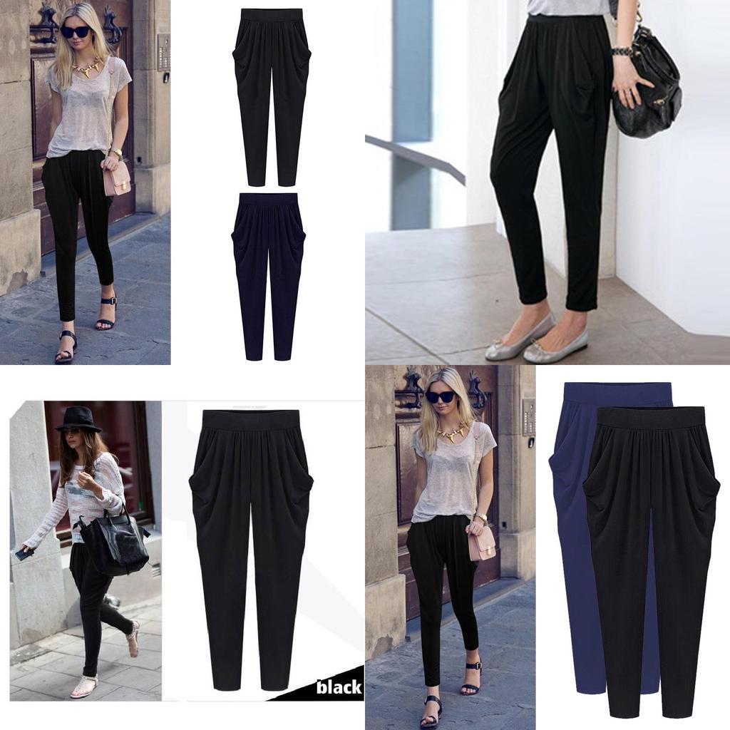 Casual Plus Size Harem Pants For Women With High Waist And Breathable Milk Silk Fabric For Summer Comfort
