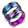 Neue Partnerringe Ihr König Seine Königin Edelstahl für Damen Herren Krone Romantische Jubiläums-Eheringe Ring Schmuck Geschenke