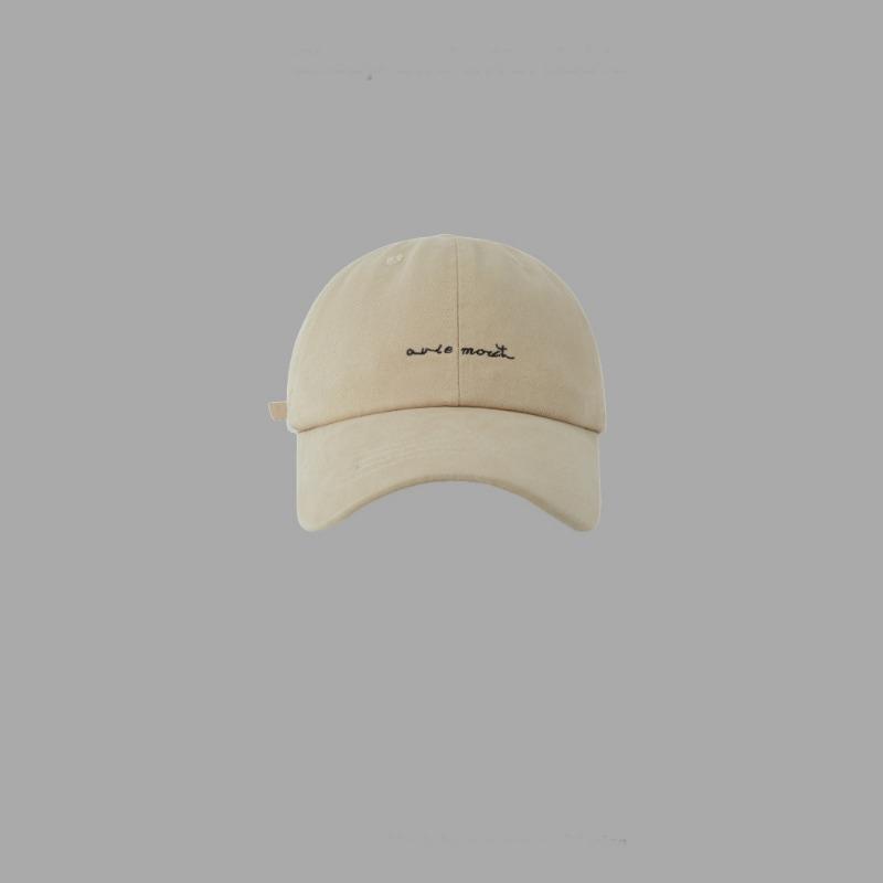 Retro soft-top baseball hat for men and women, versatile autumn and winter, washed cotton, wide-brimmed face, small peaked cap