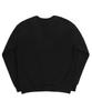 GRAVER [Unisex] Elbow Flower Bear Smile Sweatshirt_Black