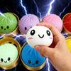 Realistic Giant Dumpling Squeeze Toy With Bamboo Steamer Soft Dumpling Squishies Decompression Fidget Toy Funny Creative Gift