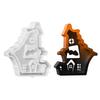 Food Safe Heat Resistant Silicone Craft Mould Create Hollow House Candle Holders Halloween Decoration