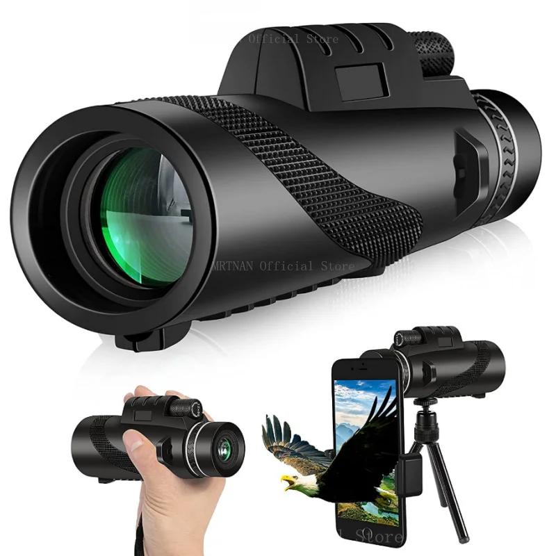 80x100 Zoom 50000M HD Bak4 Portable Powerful Binoculars Long Range Professional Telescope Monocular Hunting Camping