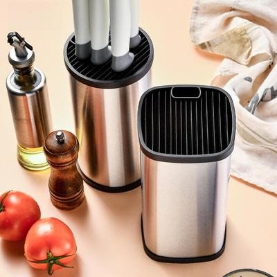 Stainless Steel Multi-Function Kitchen Knife Storage Holder
