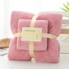 Wearable Towel Robe Set - Super Soft & Quick-Dry Coral Fleece, Highly Absorbent Bath Sheet for Women Men Spa & Home Use