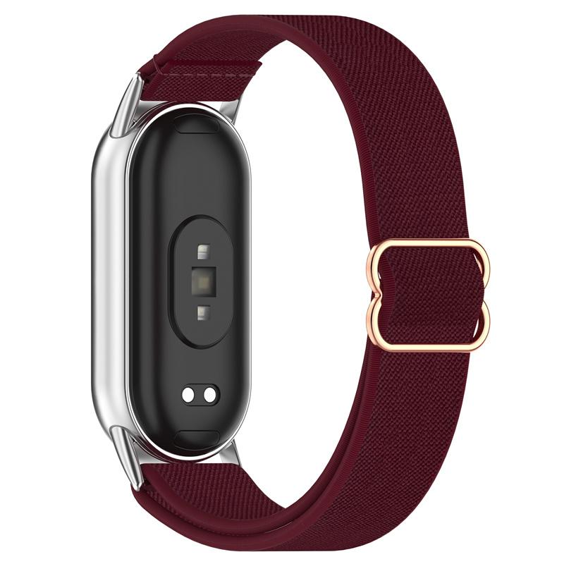 Nylon knit strap For Xiaomi band 9 8 NFC strap Elastic watch band For Xiaomi smart band 9 8 strap cover accessories