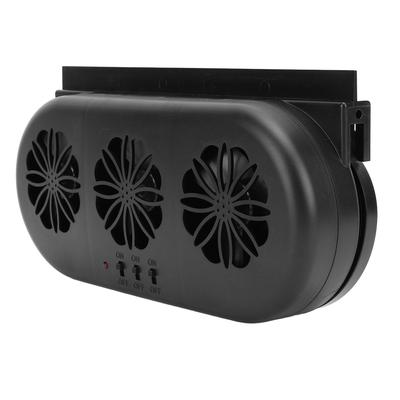 Solar Powered Car Exhaust Fan 5000RPM   Circulation Vehicle Cooling Vent Fan with USB Interface