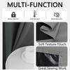 100% Blackout Curtains with Coated Lining Thermal Insulated Sun Blocking Rod Pocket Curtains for Bedroom Living Room Home Decor
