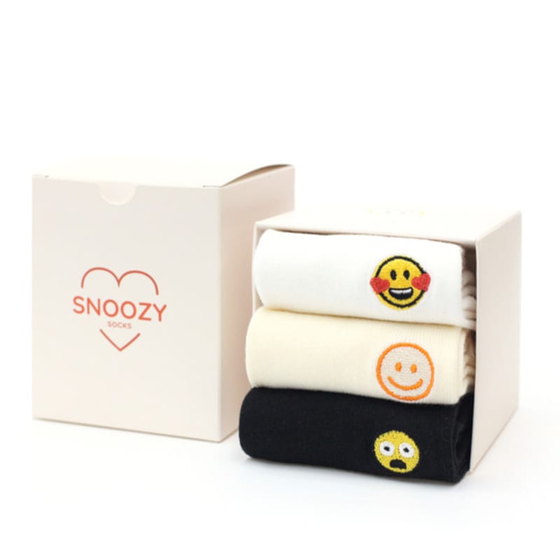 

SNOOZY Вышитые носки Подарочный набор 3 пары T05 FREE