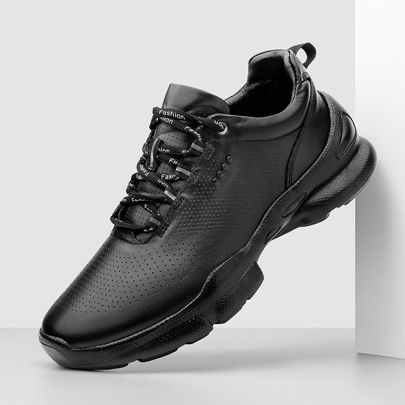 Fashion Genuine Leather Men's Casual Shoes Non-Slip Sneakers Luxury Brand Male Treking Footwear All-match Sports Shoes Outdoor Trainers