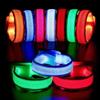 2Pcs LED Light Luminous Armband Bracelet Night Reflective Safety Belt Outdoor Sports Night Running Cycling Leg Arm Band Unisex