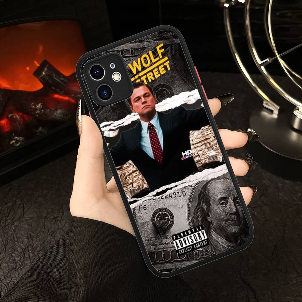 Classic Movie W-Wolf Of W-Wall S-Street Matte Translucent Phone Case For Iphone 16 ProMax 15 14 13 12 11 X XS PRO Plus
