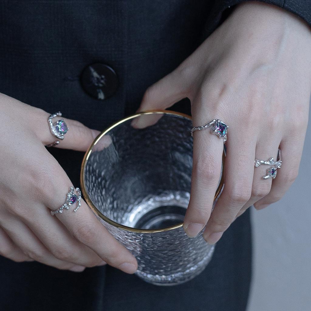 Lindon Classic Copper Alloy Zircon Ring Ladies Jewelry Wedding Promise Party Gift