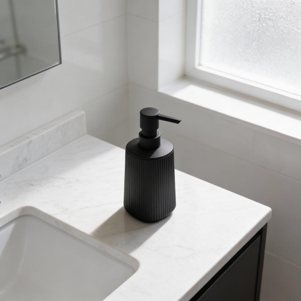 Plastic Soap Dispenser Pump Bottle 380ml Black For Kitchen Bathroom Lotion Dishwashing Liquid Dispensing Empty Bottle