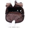 Men's Mobile Phone Bag Small Bag Mini Crossbody Bag Leather Mobile Phone Waist Bag with Belt Retro Cowhide 7-inch Bag