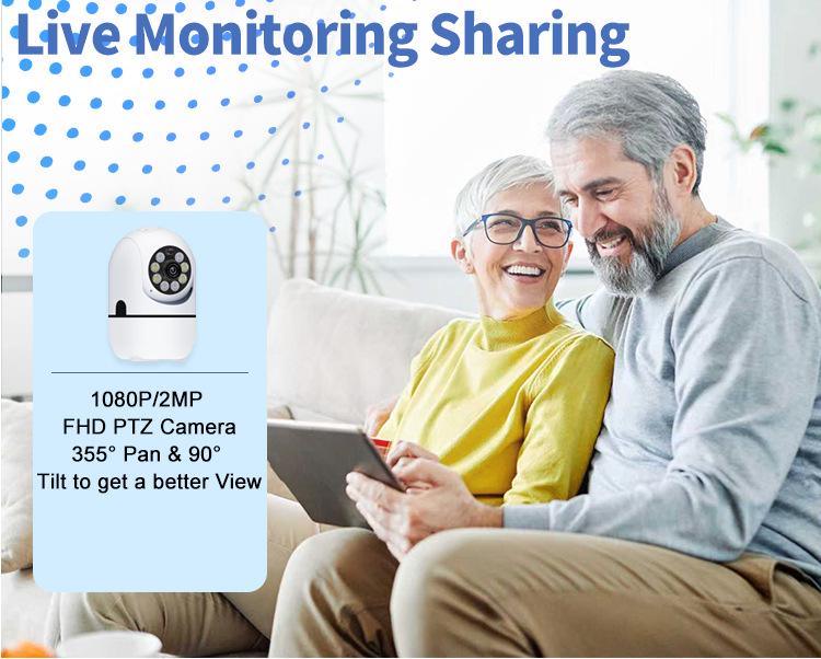 WiFi Night Vision HD Indoor Surveillance Camera with Mobile Remote Access