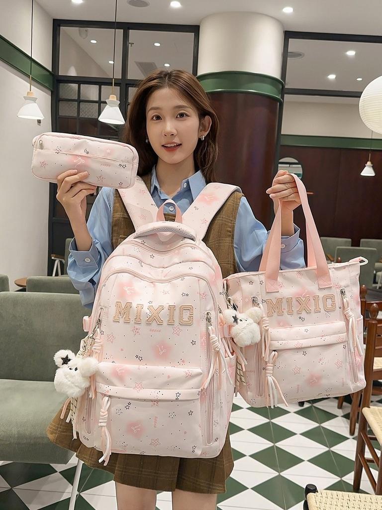 Starry Night Girl Backpack With Nylon For School And Education