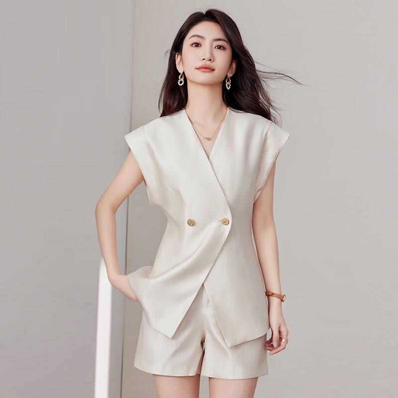 Women's Chic Two-Piece Set: Top & Wide-Leg Shorts