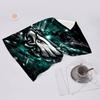 proof beach towel with Philadelphia Eagles LOGO pattern - soft,absorbent,quick-drying,machine washable - perfect for swimming,camping,bathing