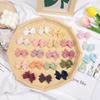30/50 st 2" Grosgrainband MiNi Hårrosetter med Klämma för Flickor Hårnålar Boutique Barrettes Huvudbonader Söta Barn Håraccessoarer