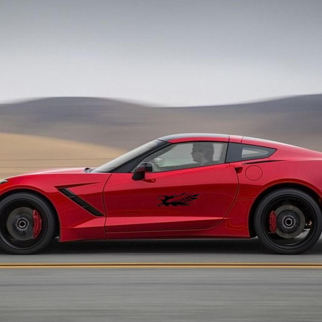 Motorcycle Decals Decal Stickers For Cars Eagle Design Waterproof Self-Adhesive Reflective Tape Decoration Patch For Helmet