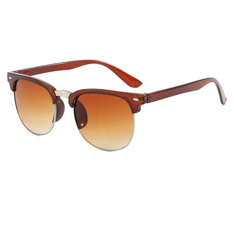 Sunglasses Men Brand Designer Sun Glasses Women Men Classic Fashion Semi Rimless Classic Sunglasses UV400