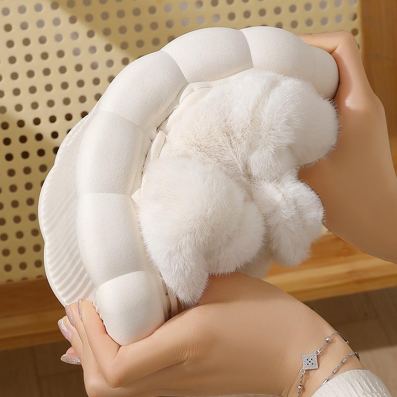 Cotton Slippers Women's Winter Bag with Cute Anti Slip Thick Sole and Warm Velvet for Home Use Wearing Plush Cotton Shoes for Women's Winter Style