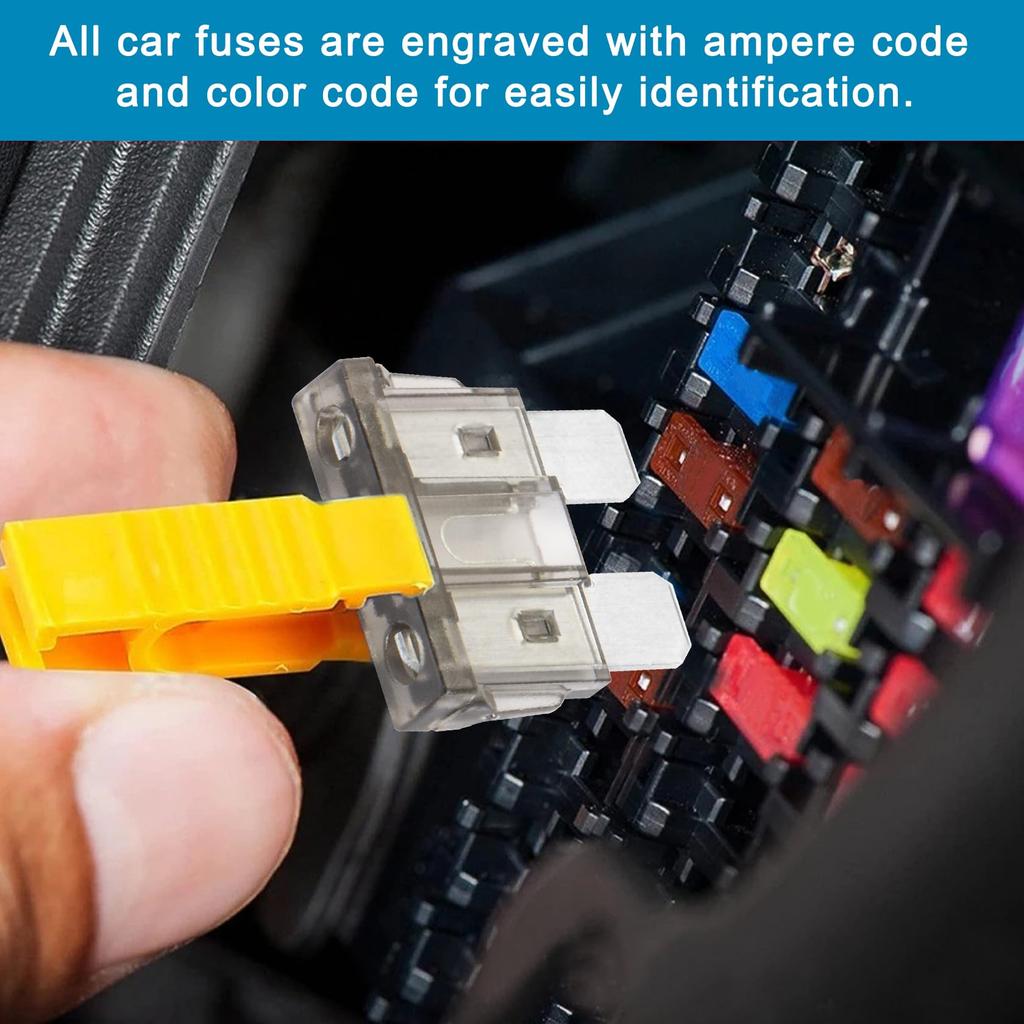 Heschen Siguranță Standard ATC-2 Auto Asortată Mașină Camion 2A Gri 25 buc