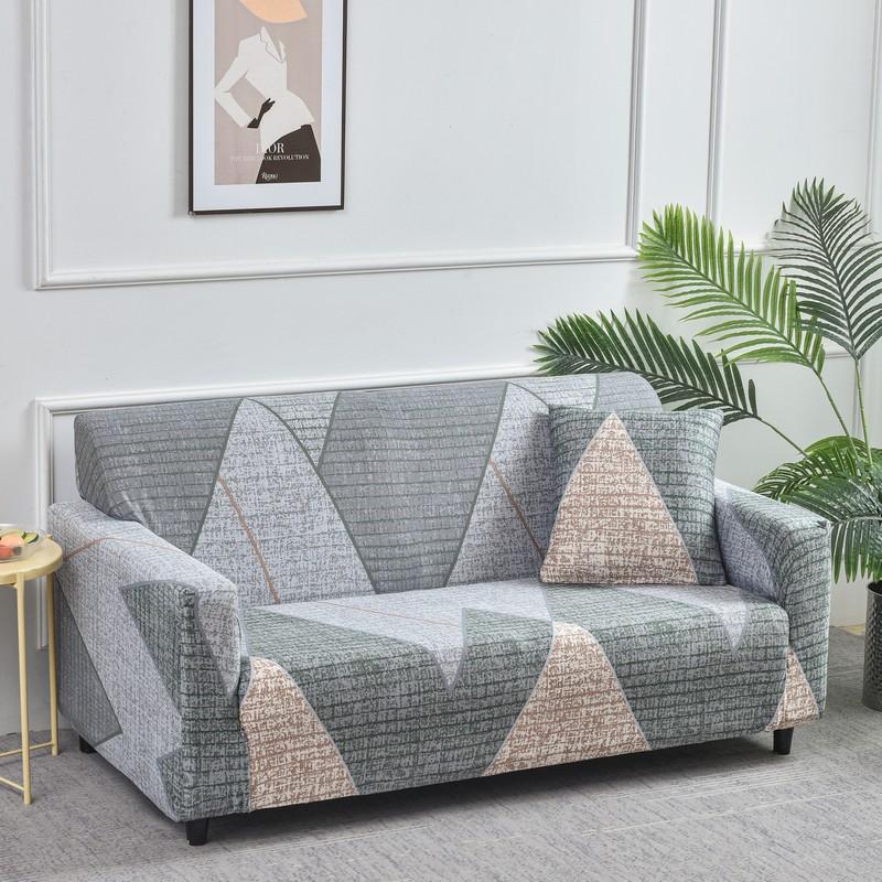 Printed Sofa Covers for Living Room Elastic Corner Couch Cover L Shaped Chaise Longue Slipcover Furniture Protector 1/2/3/4 Seat