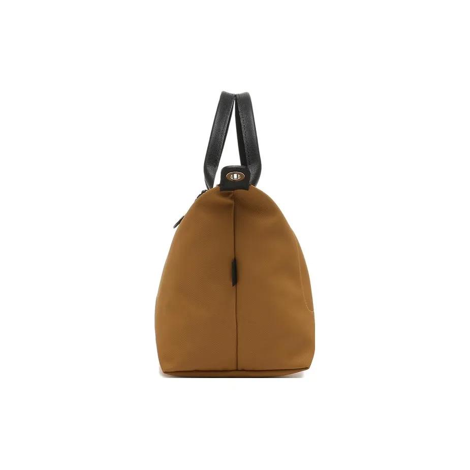 LONGCHAMP Le Pliage Energy Calfskin Dumpling Bag , Shoulder Bag , Crossbody Bag , Handbag Small Women's Caramel Brown (Unisex) Handbags