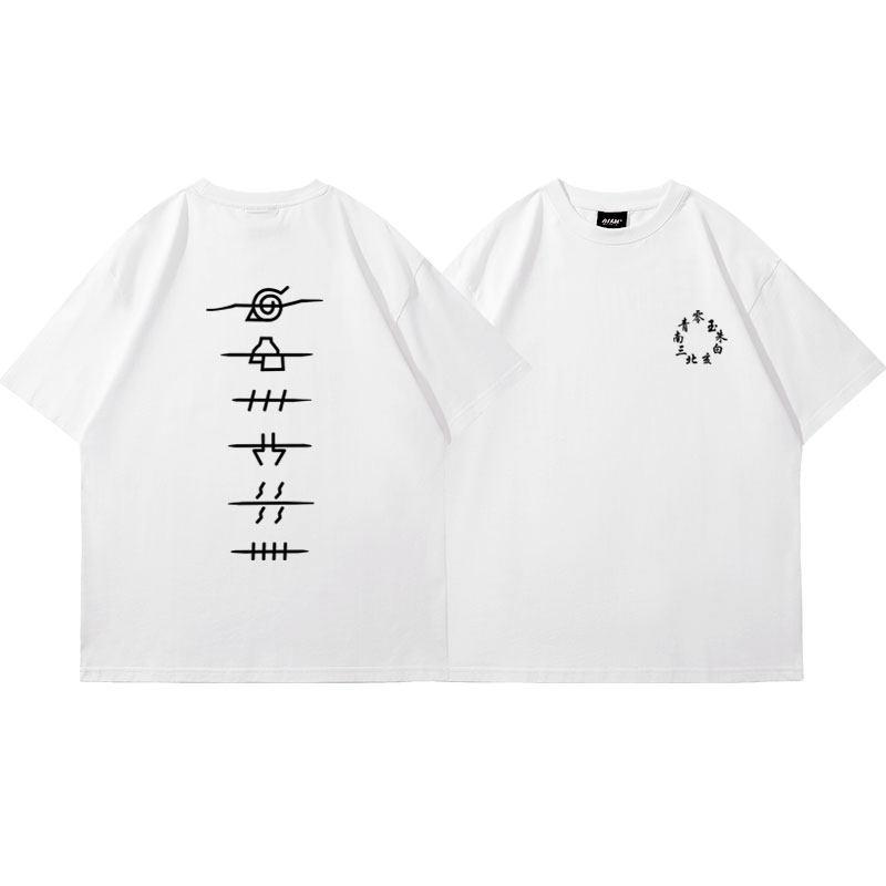 Japanese Anime Childrens Tshirt Naruto Peripheral Uchiha Family Sasuke Konoha Pure Cotton Printed Parentchild Casual Tshirt