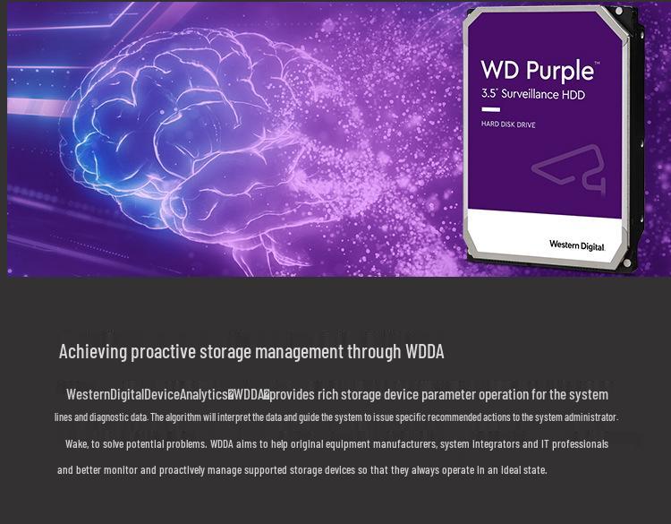 WD Purple 3.5" Monitoring HDD - 1TB, 2TB, 4TB, 6TB, 8TB Options Available