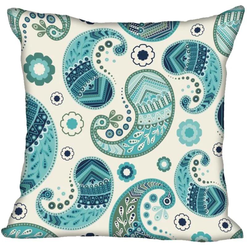 Invisible Zipper Throw Pillowcase Famous Art Floral Home Decor Satin