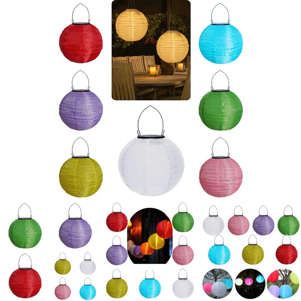 12-inch Solar Lantern String Lights For Home And Garden Decor