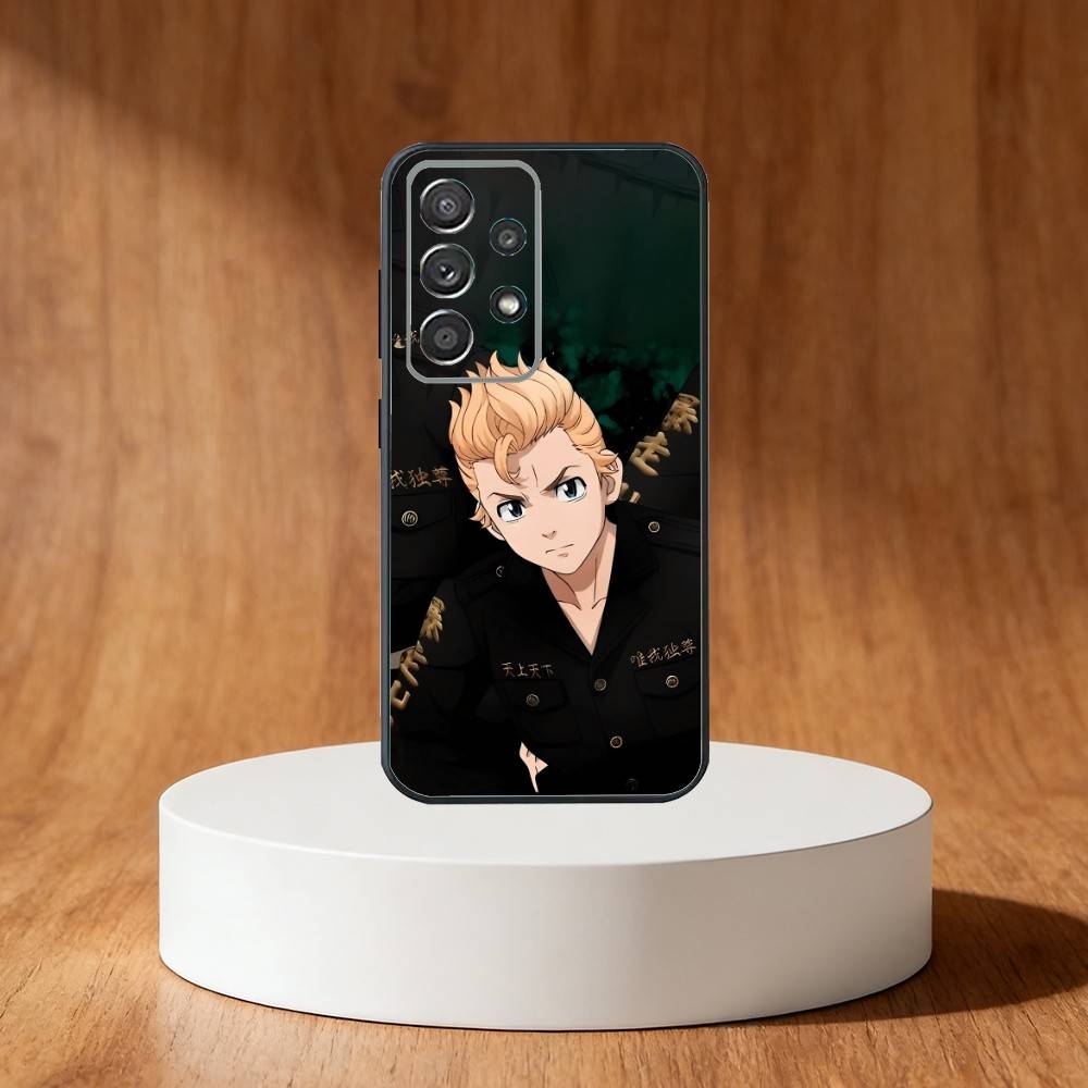 T-Tokyo Revengers Anime Phone Case For Samsung S25,S24,S21,S22,S23,S30,Ultra,S20,Plus,Fe,Note,10,9,5G Black Cover