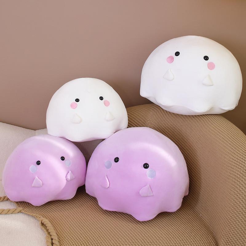 Soft And Cute Ghost Bunny Plush Toy For Kids Purple And White Customizable Design Perfect Birthday Gift Characters)