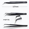 Precision Esd Anti-Static Tweezers Set -6-Pc Durable Stainless Steel Tool For Electronic Repair And Process Modeling, Bending&St