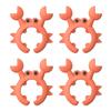 4Pcs Creative Crab Shaped Spatula Rack Utensil Holder Food-Grade BPA Free Heat