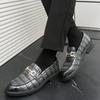 Fashion Autumn British Style Men's Shoes Korean Version of Men's Wedding Shoes To Increase Business Formal Casual Leather Shoes
