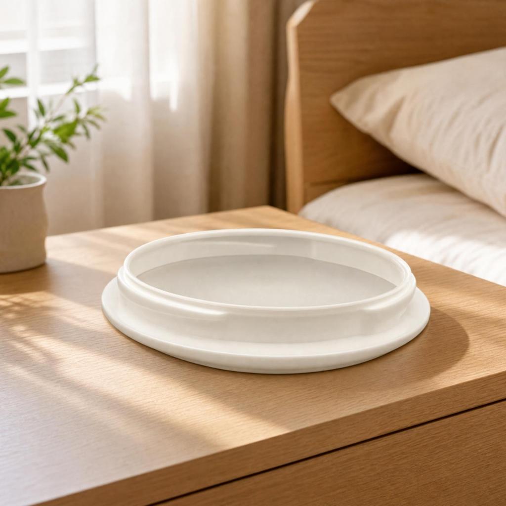 Shallow Dome Lamp Cover with Flared Edge Energy Efficient Acrylic Fan-Mounted